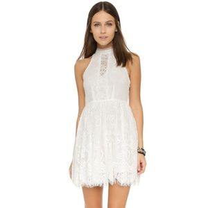 Free People Verushka White Lace Mini Dress